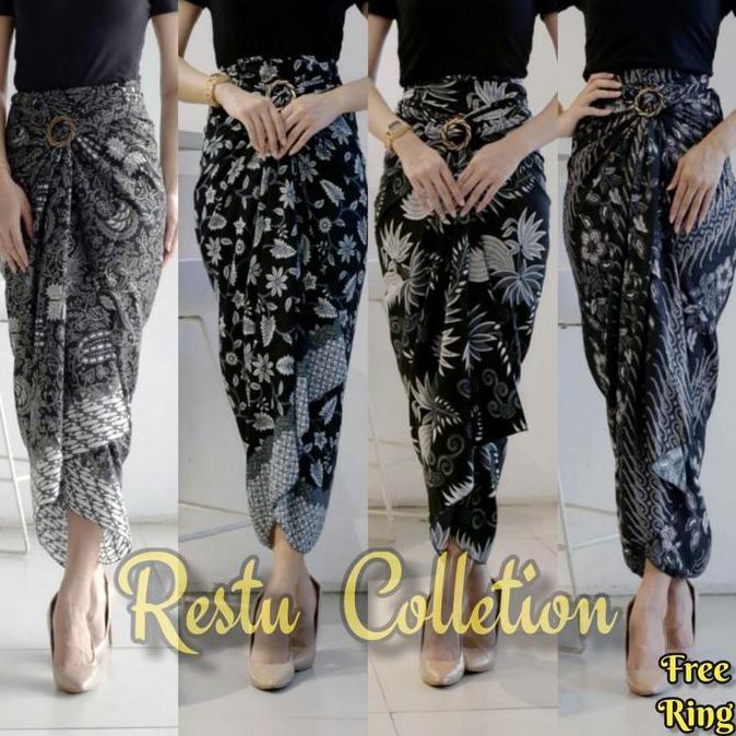 Newgir- Rok Lilit Motif Batik Motif Terbaru Bawahan Wanita Kebaya Wisuda Kondangan Tunangan Nikahan 