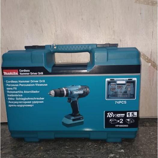 hanya disini] MAKITA HP 488D003 Cordless Drill 18V/Mesin Bor Cas 18V