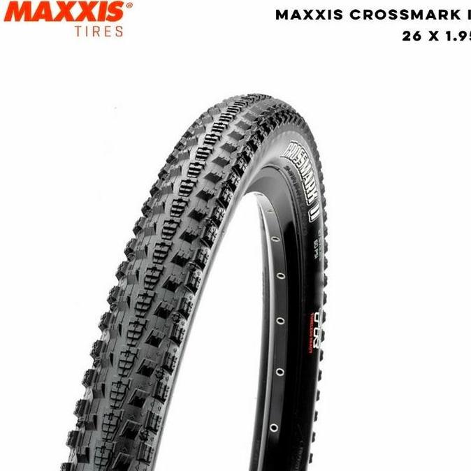 Promo Maxxis 26 x 195 CROSSMARK II Wired - Ban Luar 26 x 1.95 Maxxis Cross Mark 2 Wired Kawat Ringan