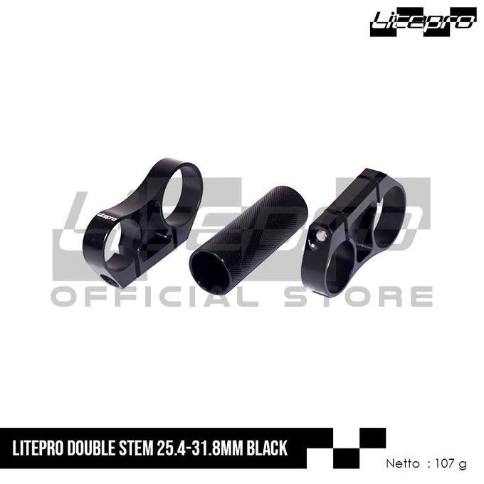 Promo LITEPRO DOUBLE STEM 25.4-31.8MM Diskon