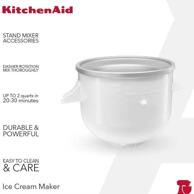 KitchenAid Ice Cream Maker - Putih - KICAOWH [terbaik]