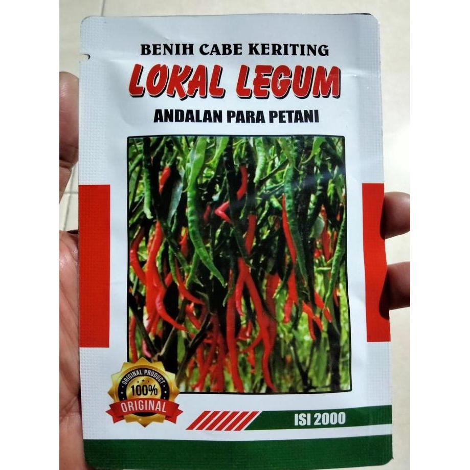 Gaerdenpic- Benih Cabe Merah Keriting Tinggi 2 Meter Lokal Legum 10 Gram - Cmk Lokal Legum - Bibit C