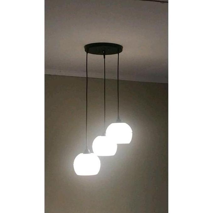 Lampu Hias Gantung PVC Minimalis Tahan Lama Mudah Dibersihkan Cocok Untuk Ruang Tamu Dan Makan Desai