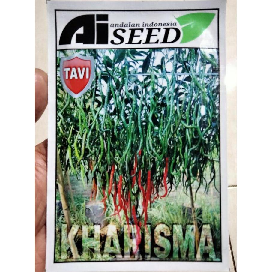 Gaerdenpic- Benih Cabe Merah Keriting Kharisma 10 Gram - Bibit Cabe Kharisma - Cabai Cmk Kharisma Ka