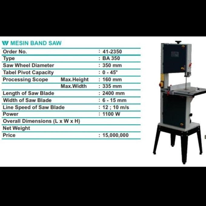 ------] Mesin Bandsaw WIPRO 14 INCH / Band Saw Wipro BA350