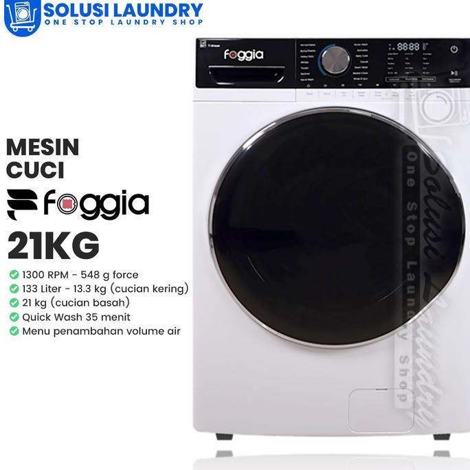 langsung order saja] Mesin Cuci Foggia Washer Foggia 12kg 21kg Mesin Laundry