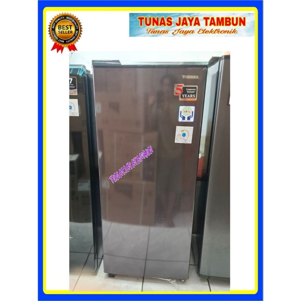 KULKAS TOSHIBA GR RD 235 CC MDF / KULKAS TOSHIBA 1 PINTU 190 LITER / TOSHIBA GR-RD235CC-MDF