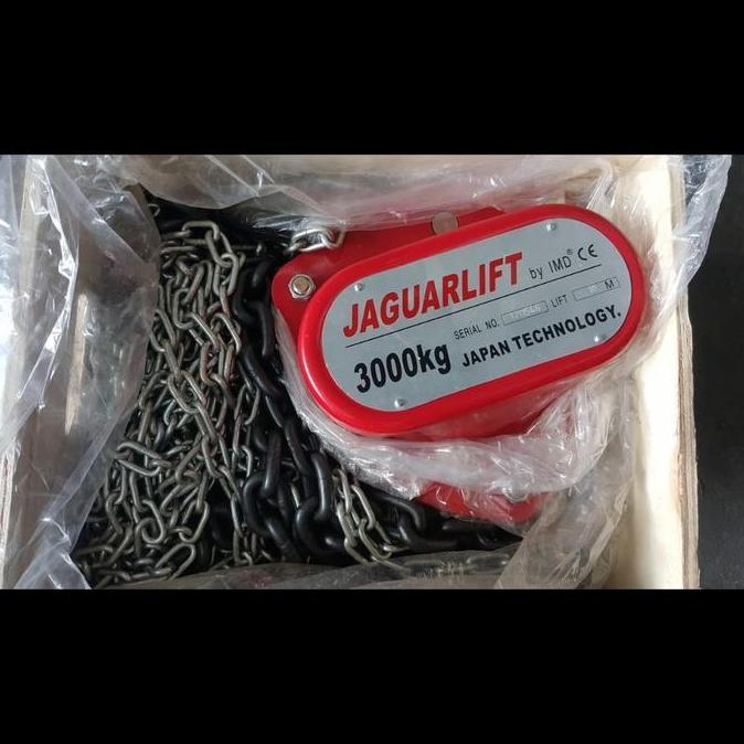 cusss order] Chainblok Jaguar Lift 2 ton 10 meter / Katrol 2x10 Chain Blok