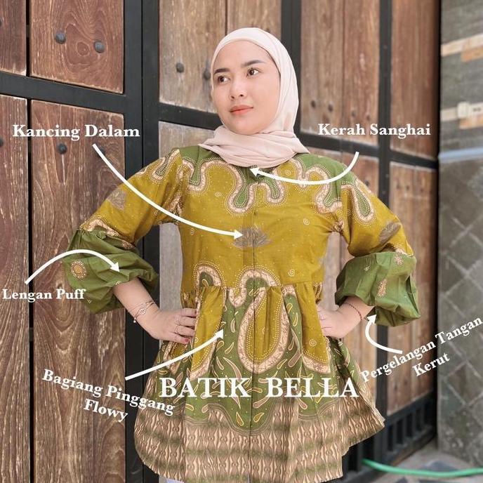 Newrelig- Blouse Moana Batik Kerja Wanita