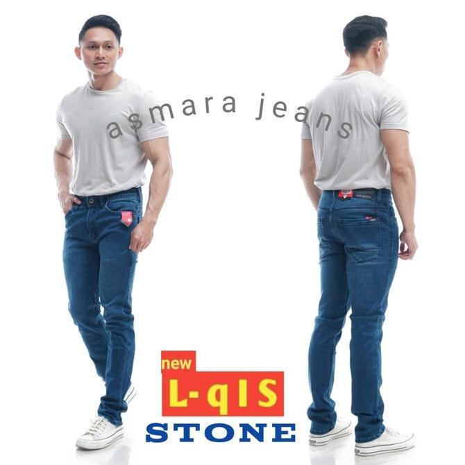 Yxyg- Celana Panjang Pria Stretch Melar L-Qis Skinny Lembut Tebal Dewasa Jeans Slimfit