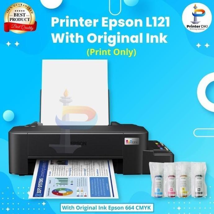 TERBARU - Printer Epson Inktank L121 Single Function Print Pengganti Epson L120