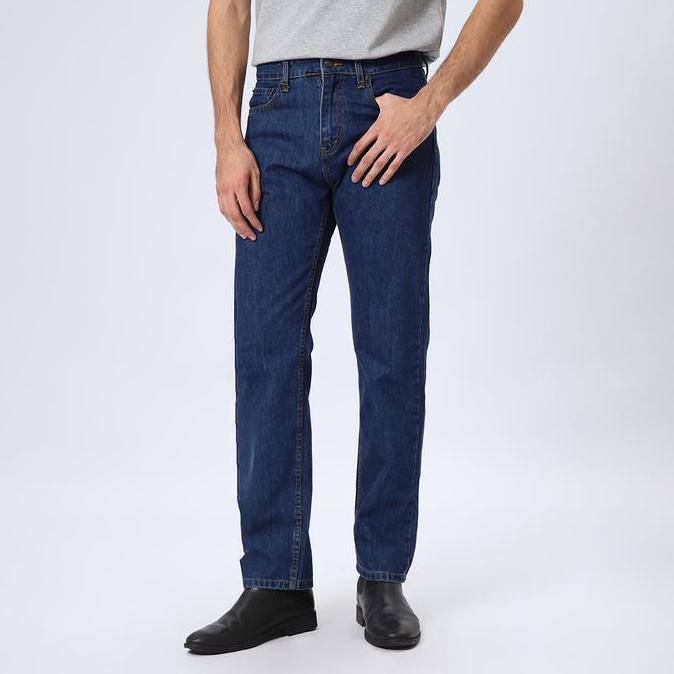 Yxyg- Edwin Jeans - Celana Panjang Denim Pria Reguler Fit Straight Jeans 801 Slub Blue Indigo