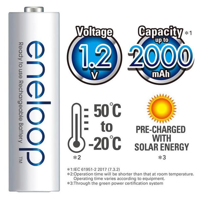 Promo Panasonic Charger Kit Eneloop + Battery Rechargeable Eneloop Aa Cod