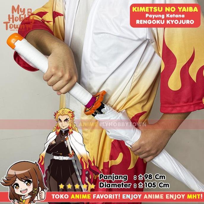 Payung Anime Kimetsu no Yaiba Demon Slayer Rengoku Kyojuro