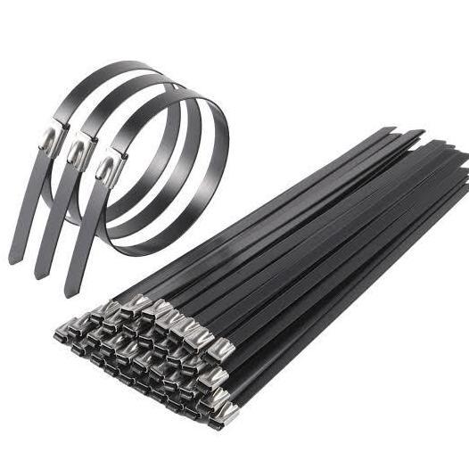 Cable ties stainless PVC Coated 7.9 x 300 mm Vee Lock