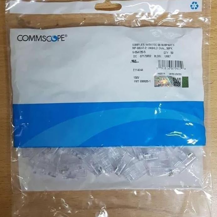 Connector AMP Commscope Connector RJ45 Cat5 RJ-45 Cat.5e Original