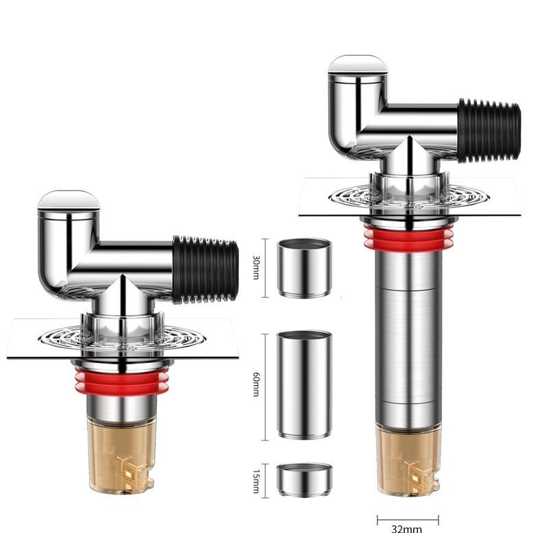 T Connector Pembuangan Air - Penyambung Pipa Tiga Arah untuk Mesin Cuci Balkon, Wastafel & Saluran A