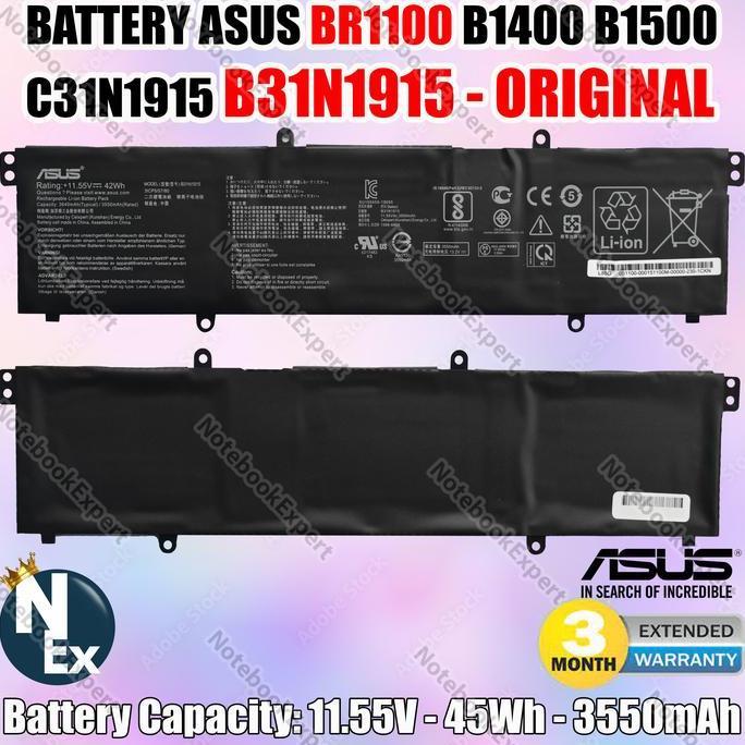 TERMURAH - BATTERY BR1100 B1400 B1500 C31N1915 B31N1915 - ORIGINAL