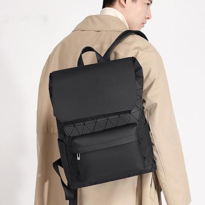 Tampilgayar- Leather Concept Vincent Tas Ransel Kulit Pria Tas Kulit Cowok Backpack Kulit Pria Hitam