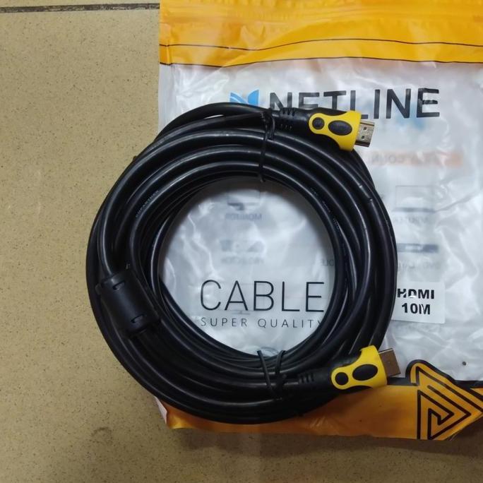 NEW Netline Kabel HDMI 10Meter Gold Plated