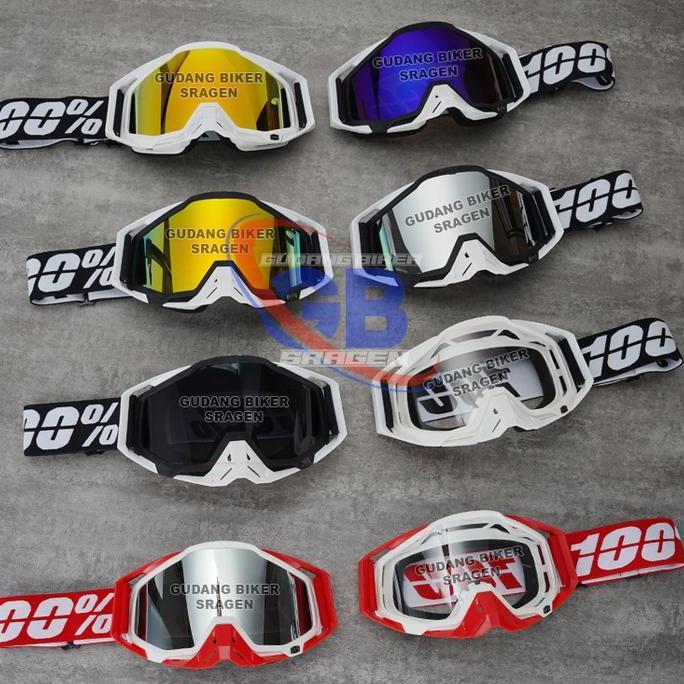 Goggle 100 Percent Kacamata Helm Trail Gogel Motocross Mx Trabas Supermoto Jpx Klx Crf Orca Kualitas