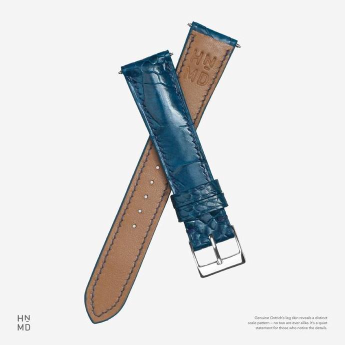 Watchtime- Half Padded Leg Ostrich Leather Watch Strap Tali Jam Kulit Exotic