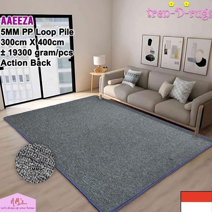 Karpet polos jumbo alas ruang tamu kamar minimalis tebal 300x400 NMs