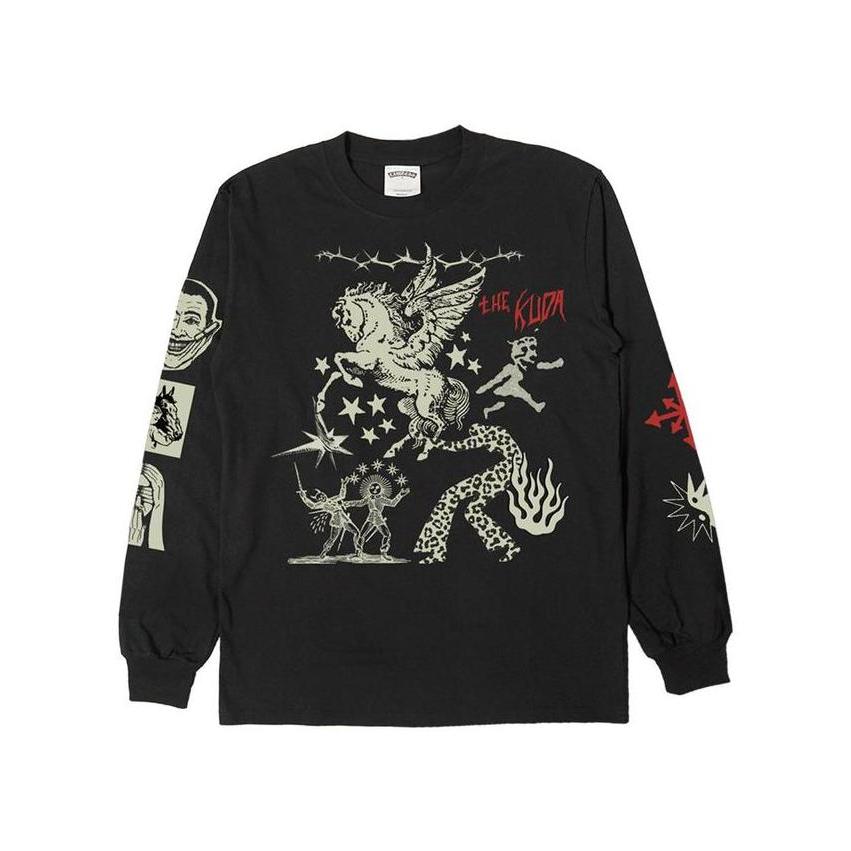 LAWLESS JAKARTA RECORDS - THE KUDA - PEGASUS LONGSLEEVE - BLACK