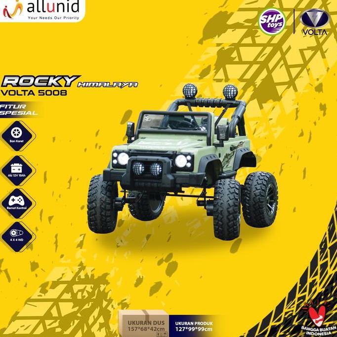 Mainan Mobil Aki ROCKY MONSTER - 4X4WD