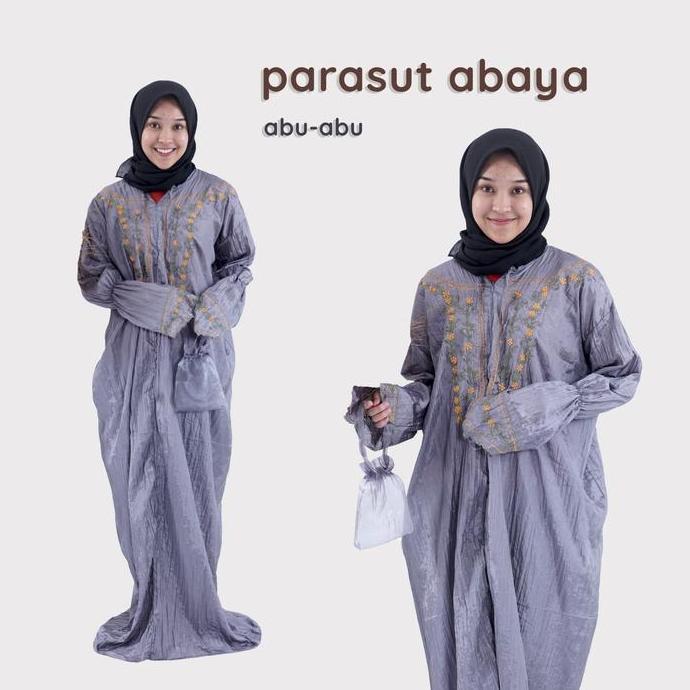 Mukena Dewasa Traveling Parasut Abaya Terusan