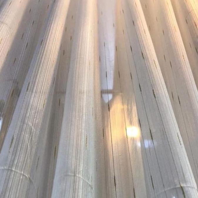 gorden daleman vitrase motif bintik gold & silver