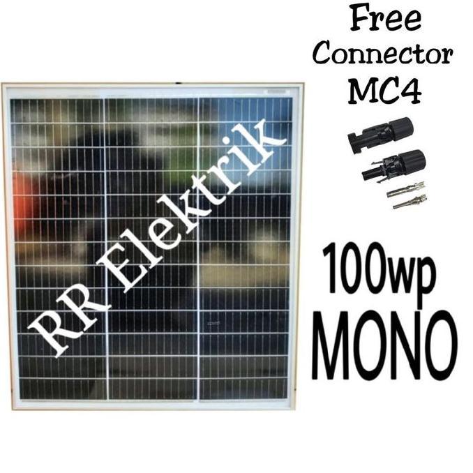 Promo, 15Pcs Solar Panel / Solar Cell / Panel Surya 100Wp Monocrystalline 100 Wp Mono