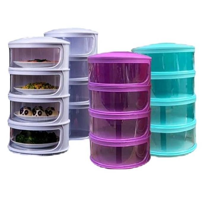 :<:<:<:<] Rak Makanan Susun 4 Warna Pastel