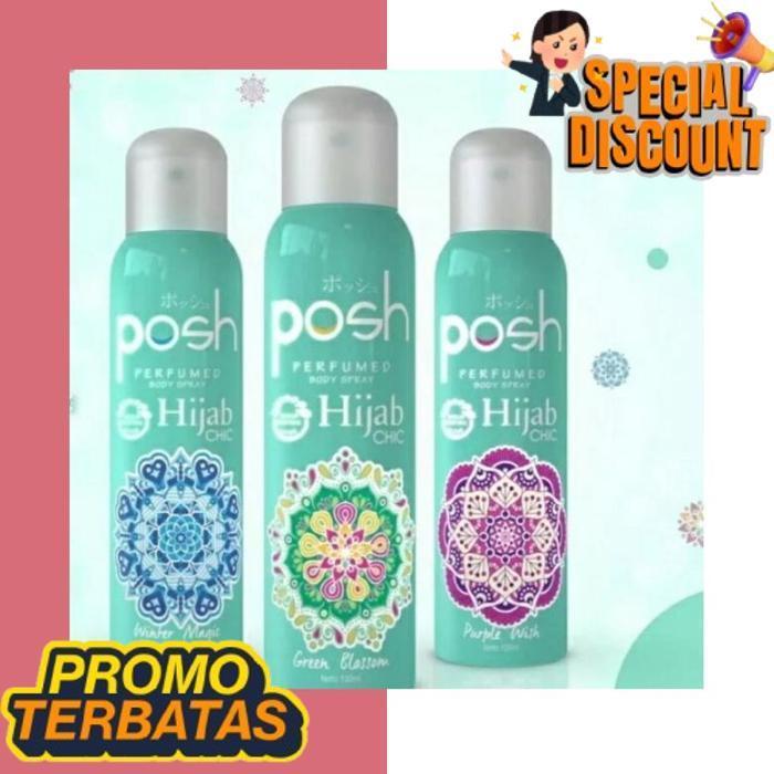 Siap Dikirim Posh Hijab Body Spray Parfum Posh Girl Woman Green Blossom Purple Wish / Posh Girl Woma