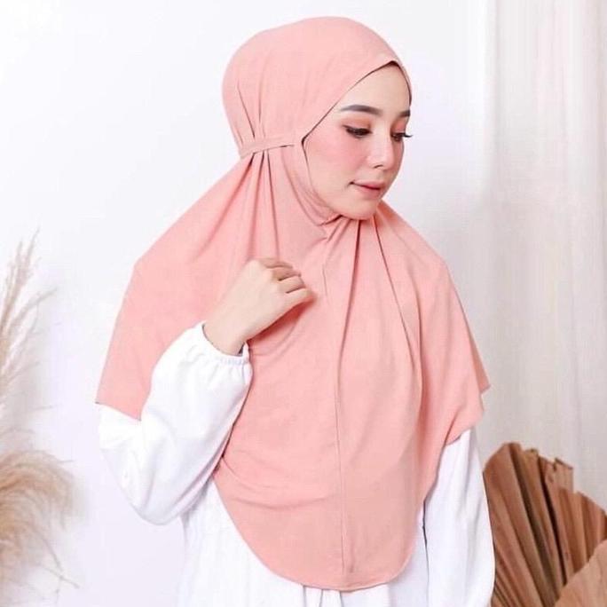Thegirlrelig- Bergo Maryam Premium / Hijab Jersey Tali Premium / Hijab Instant / Bergo Jersey Panjan