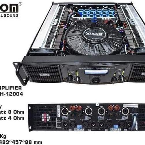 '' POWER WISDOM AH 12004 4 CHANNEL AMPLIFIER *