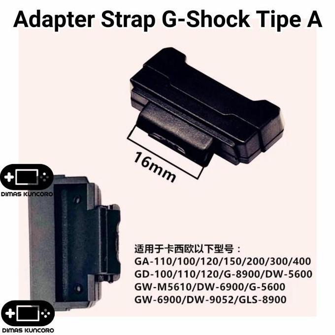 Adapter Strap G-Shock Tipe A Tali Jam Zulu Conector Gshock G Shock Termurah