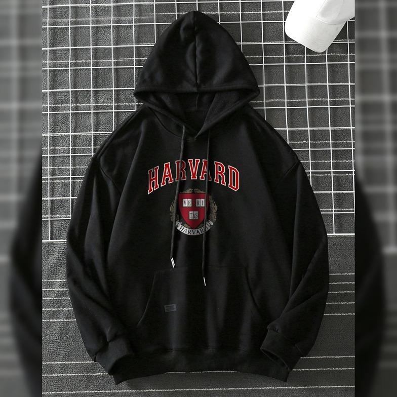 Viral !!! Parisdivarious Sweater Hoodie Jemper Harvard(Bordir) Oversize Fleece Size S - Xxl Cowok Ce