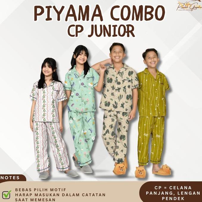 DA57 >> Kombo Hemat Nyenyak Piyama Anak Laki 8 - 12 Tahun / Paket Usaha / Paket Hemat / Setelan Baju