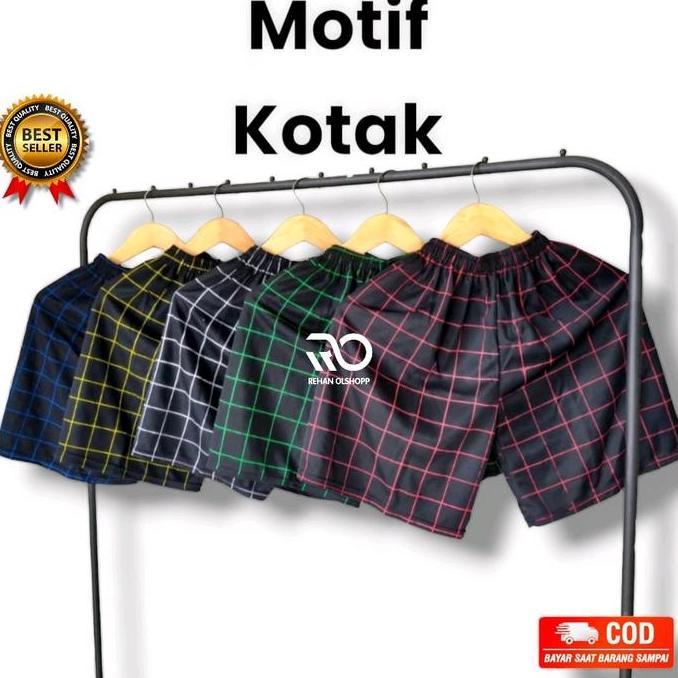 Boyboying- 100Rb Dapat 15Pcs Paket Usaha Celana Pendek Boxer Pria Wanita Remaja & Dewasa Motif Api &