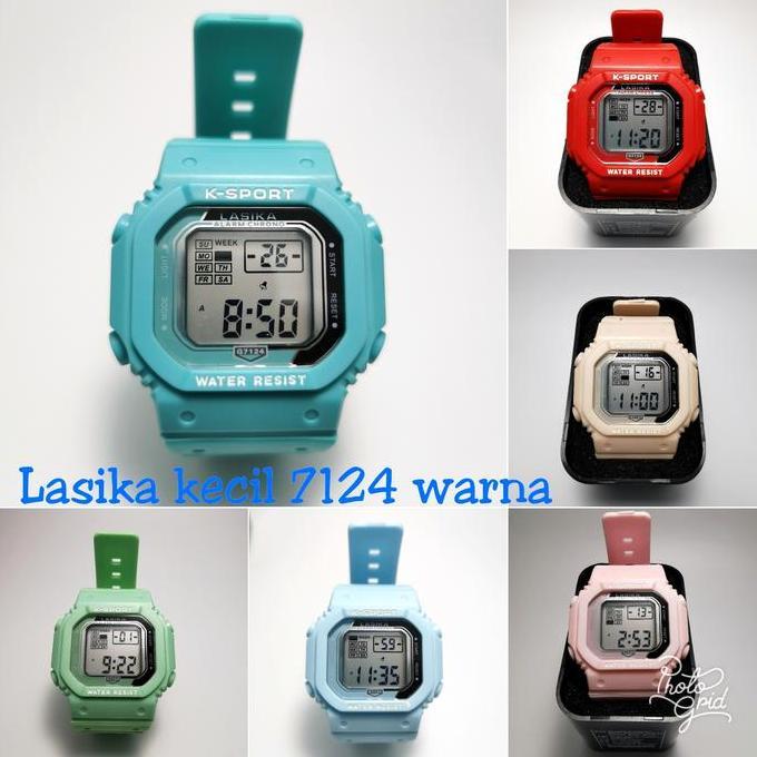 DF197 >> Jam tangan digital Lasika Anak segi water Resist Lasika segi