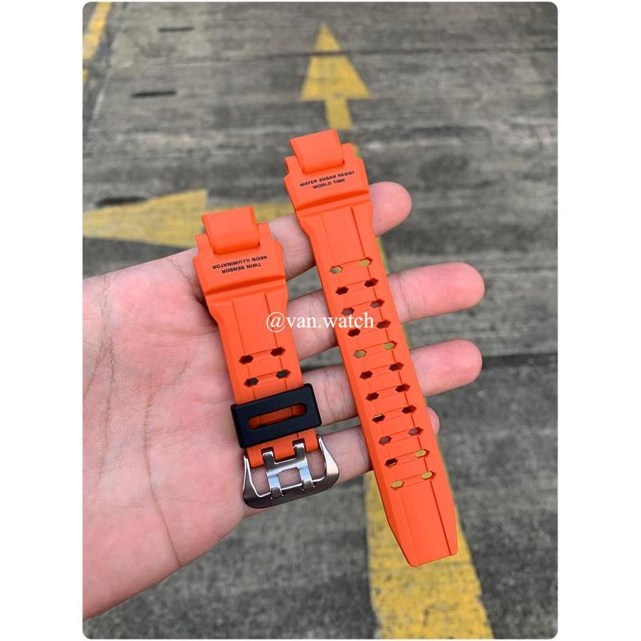 Strap CASIO GSHOCK GA 1100-4A GA 1000-4A GA 1000 ORANGE ORIGINAL Holder Hitam