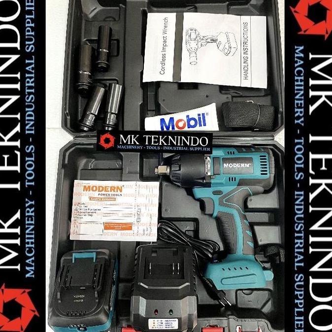 Promo Modern M65 Bor Impact Pembuka Baut Baterai Cordless Impact Wrench Diskon