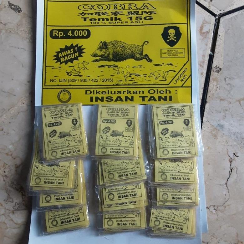 RACUN COBRA TIKUS DAN CELENG | RACUN COBRA TEMIK 15G RENTENGAN ISI 72 PCS
