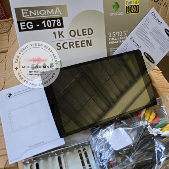 // HEAD UNIT ANDROID ENIGMA EG 1078 CARPLAY ENIQMA EG 1078  QLED SCREEN //
