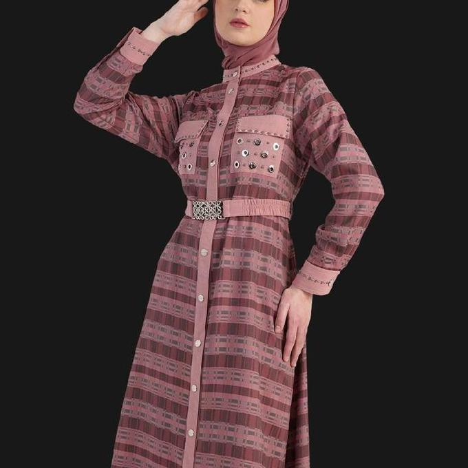 Promo C1345 - Abaya Hikmat Fashion Original Set Hijab Diskon