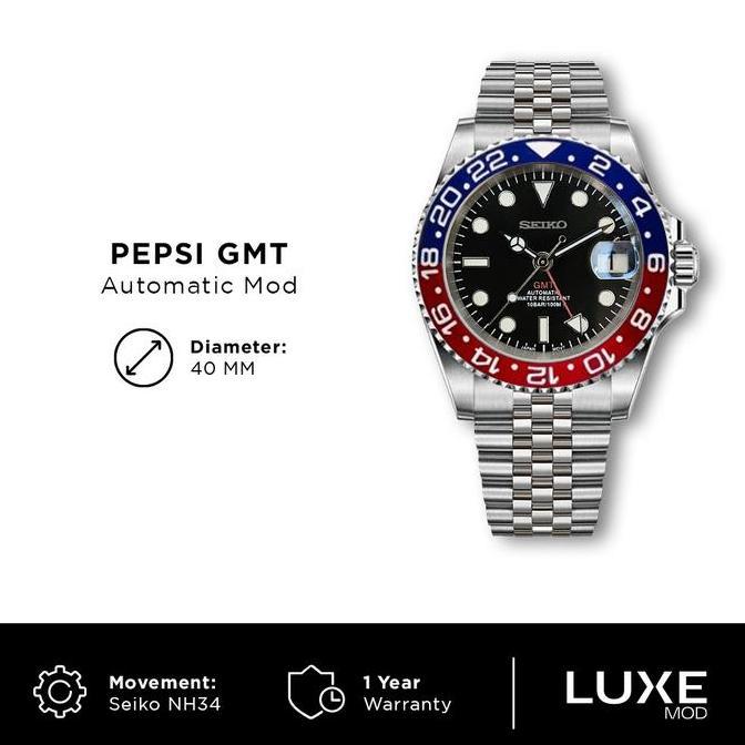 Seiko Pepsi GMT Mod NH34
