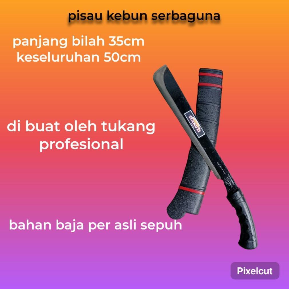 pisau besar kebun baja / alat pangkas kayu
