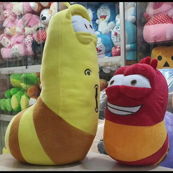 Boneka Larva Lucu Cartoon Larva Animasi Dapat 2 Karakter Larva
