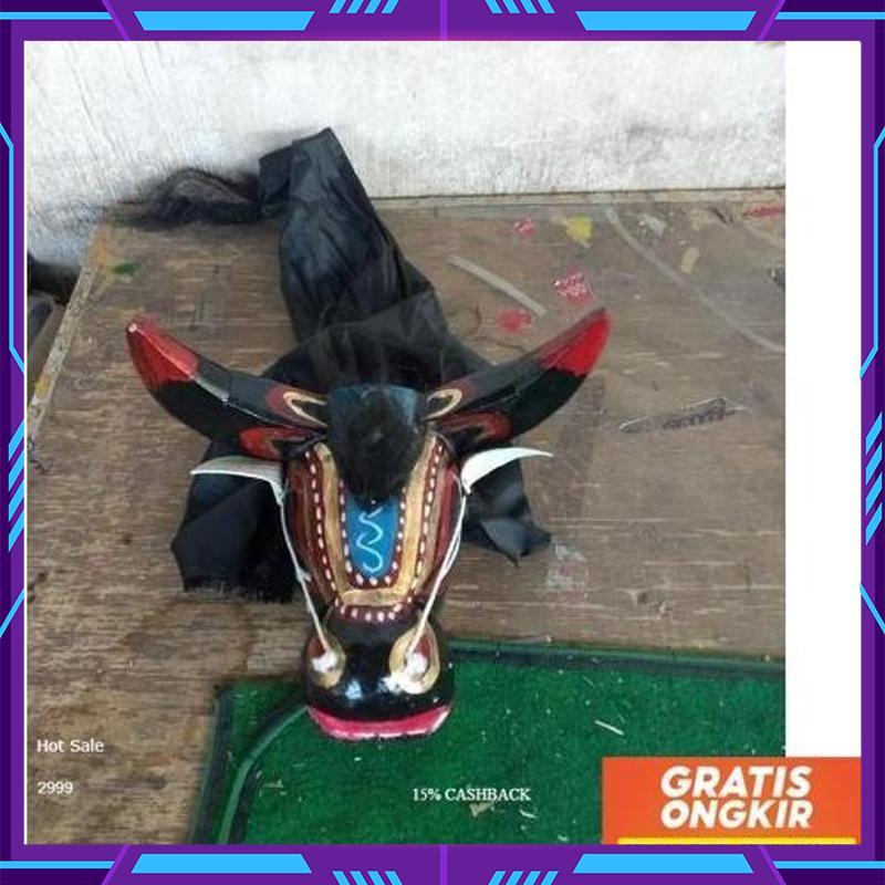 Mainan Kepala Banteng Banteng Bantengan Kuda Lumping SUPER